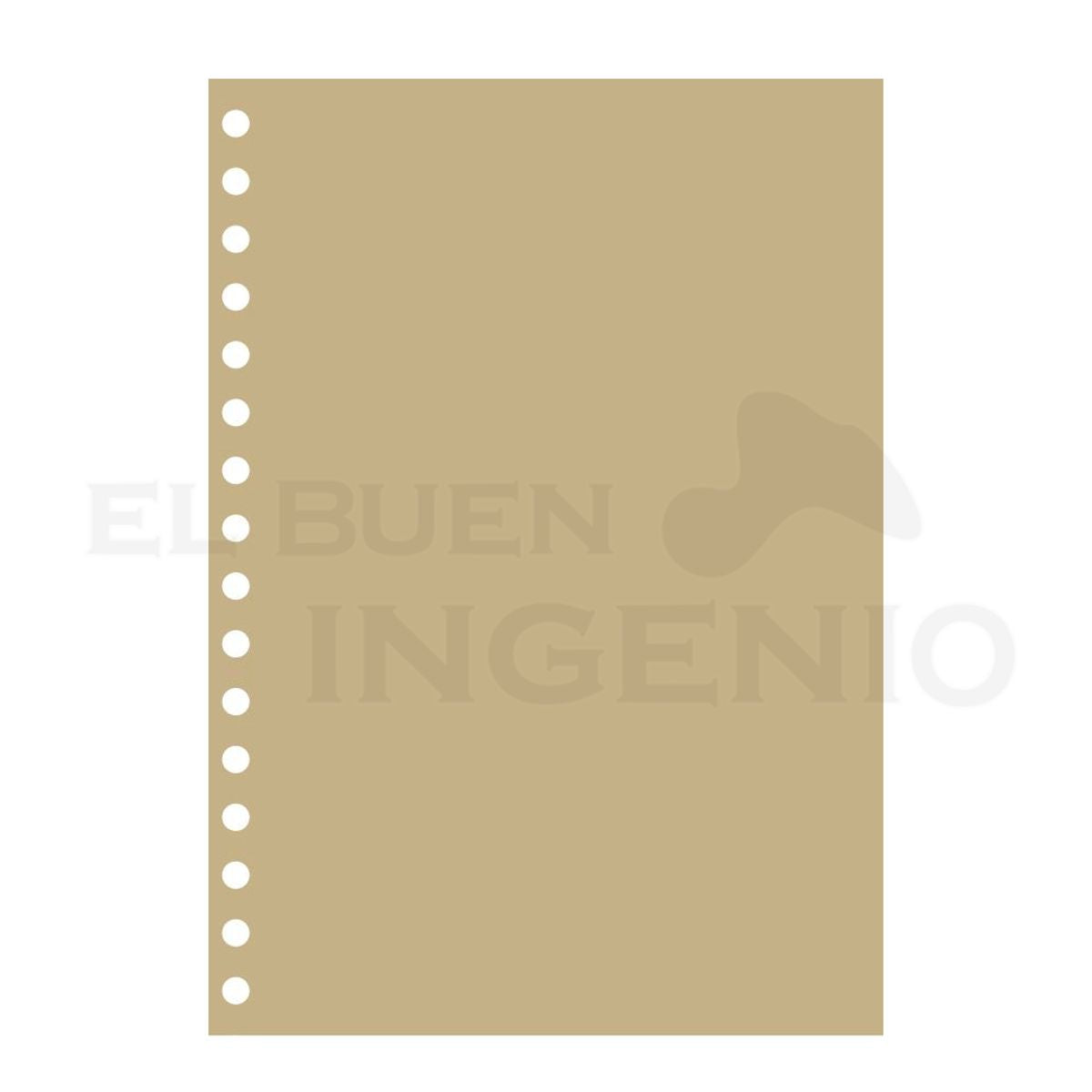 Recuerdo Contra Portada Lisa Pasta Cuaderno Liso