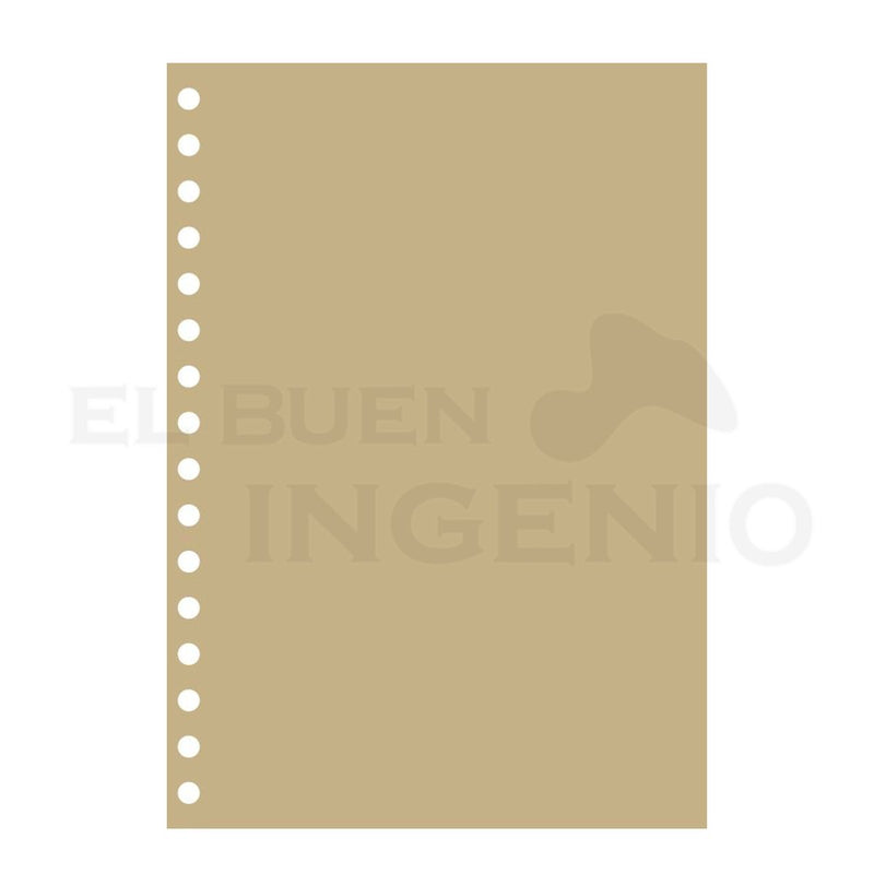 Recuerdo Contra Portada Lisa Pasta Cuaderno Liso