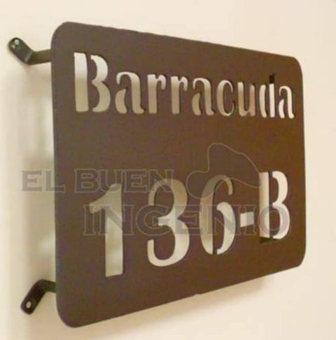 Numero Residencial Exterior Calle Numero Placa