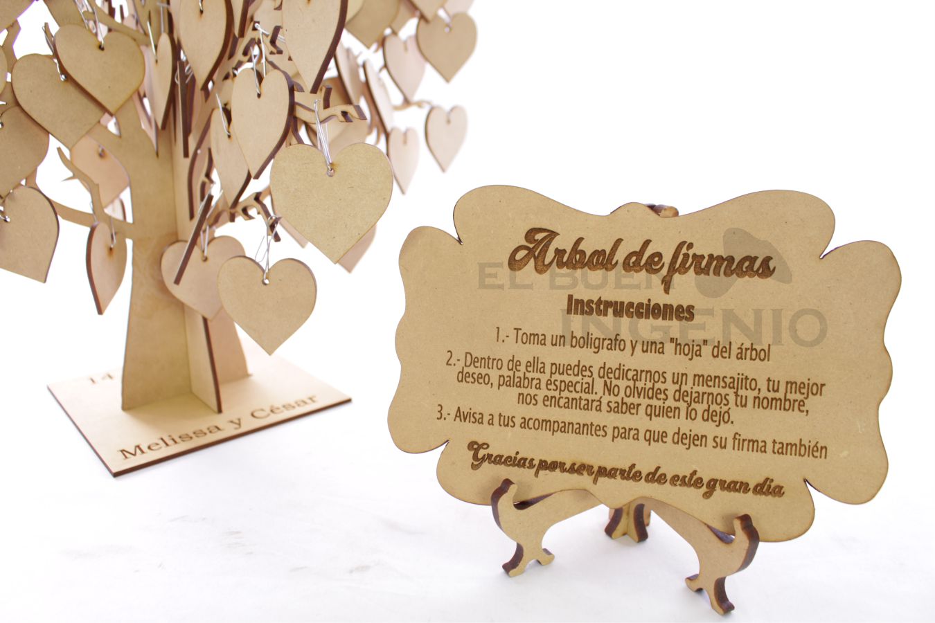 Arbol de firmas 200 corazones