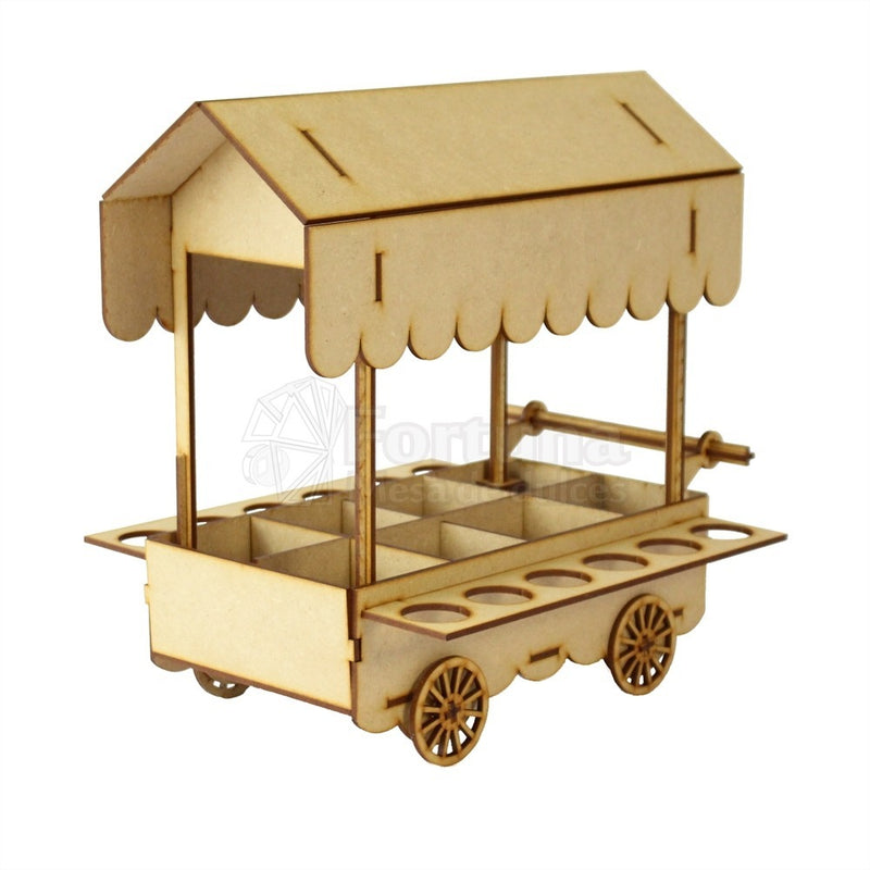 Carrito dulcero con porta conos