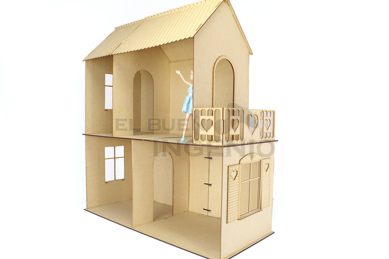 Casa de munecas barbie C2L Sin Muebles