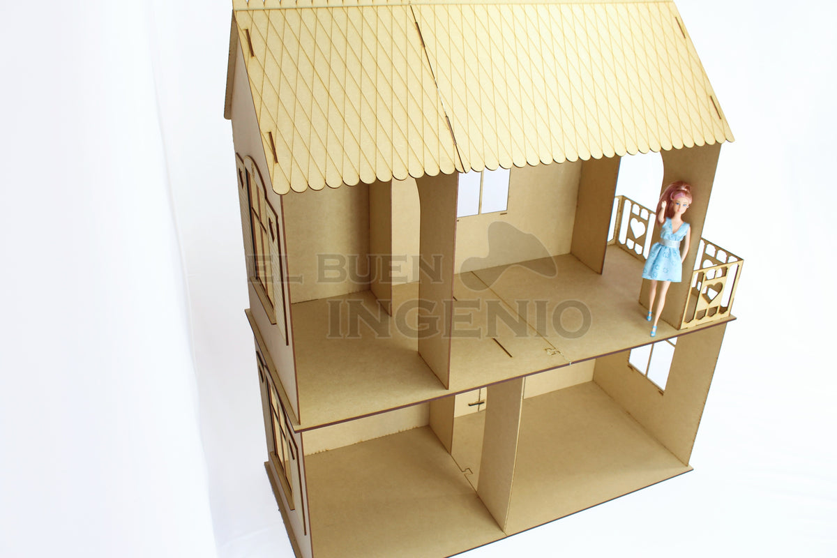 Casa de munecas barbie C2L Sin Muebles ElBuenIngenio