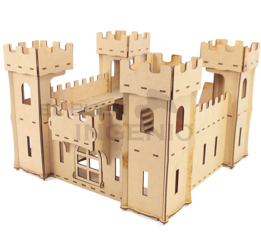 Castillo 2 para figuras tipo Polly Pocket, Playmobil, GIJoe o similares