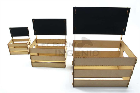 huacales para mesa de dulces