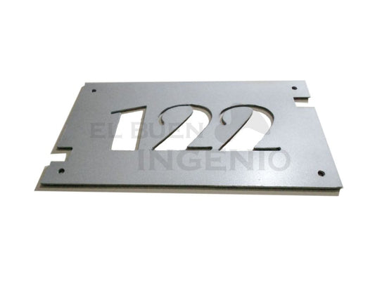 Numero Residencial Exterior Minimalista Corto