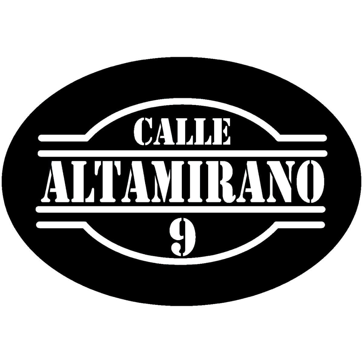 Numero Residencial Exterior Personalizado Altamirano