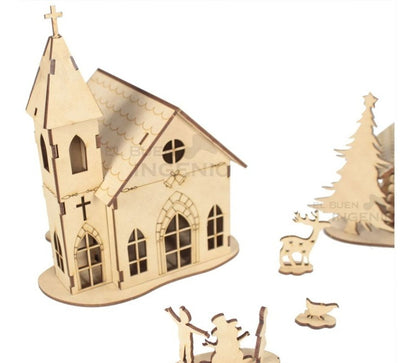 Hermosa Mini Villa Navideña Para Decorar En Navidad Villas