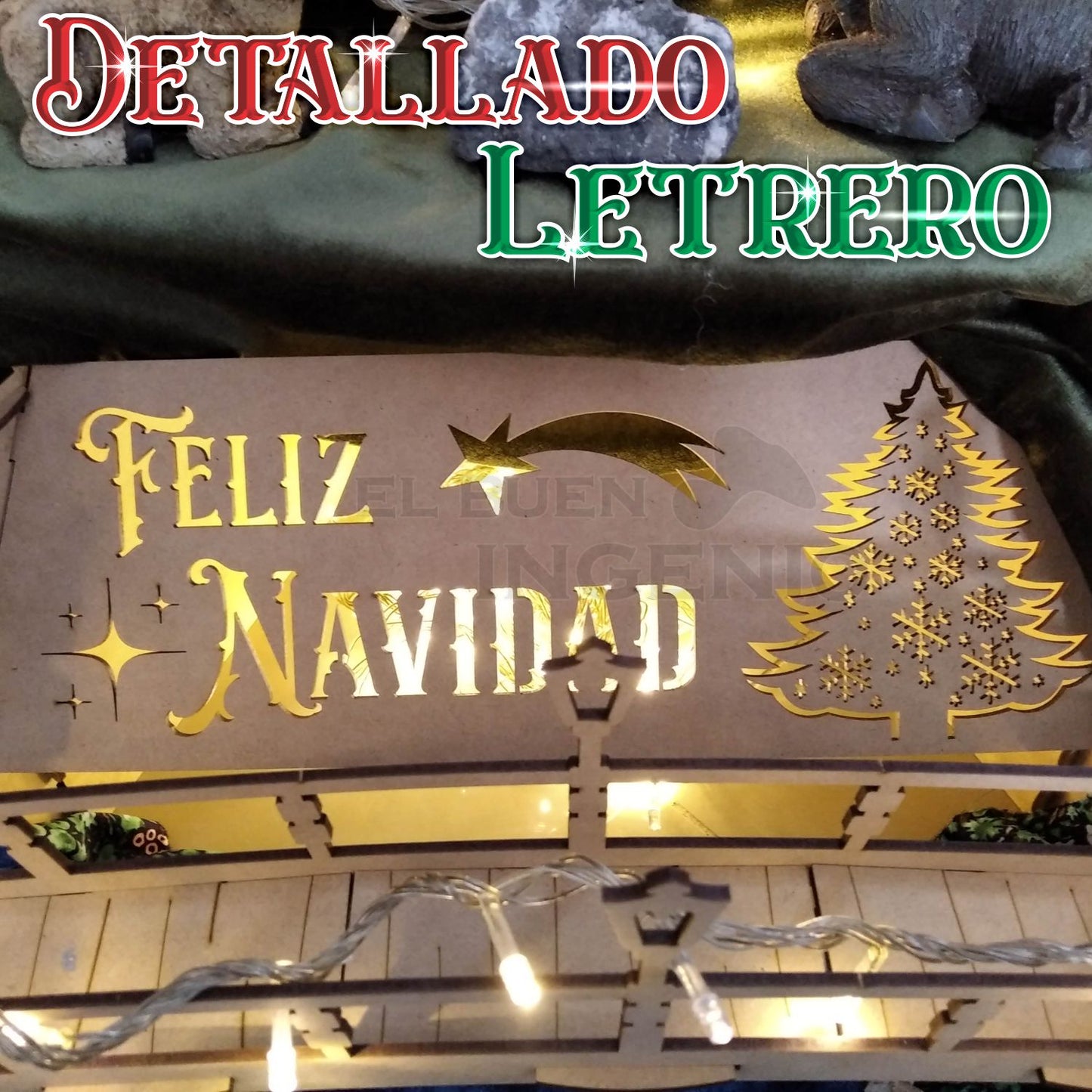 Base Nacimiento Tradicional Mexicano Navideño