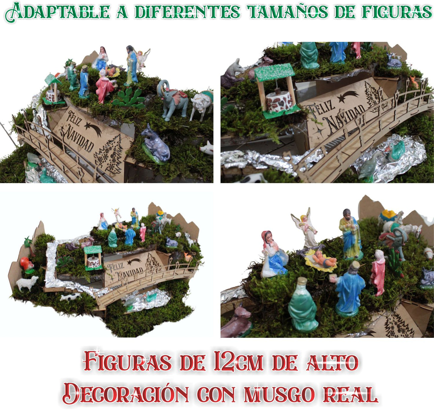 Base Nacimiento Tradicional Mexicano Navideño