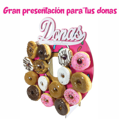 Base Para Donas Donero Exhibidor De Donas 15 para Mesa De Dulces