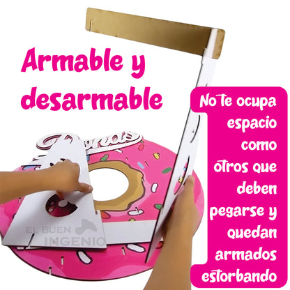 Base Para Donas Donero Exhibidor De Donas 15 para Mesa De Dulces