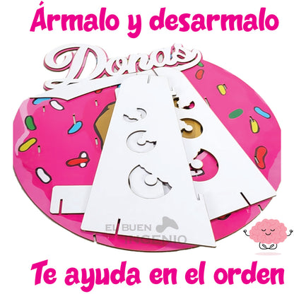 Base Para Donas Donero Exhibidor De Donas 15 para Mesa De Dulces
