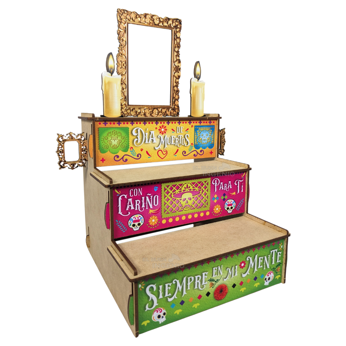 Mini Ofrenda Rug Mini Altar Ofrenda Dia De Muertos Escritorio Diseños Colores 20cm x 20 ...