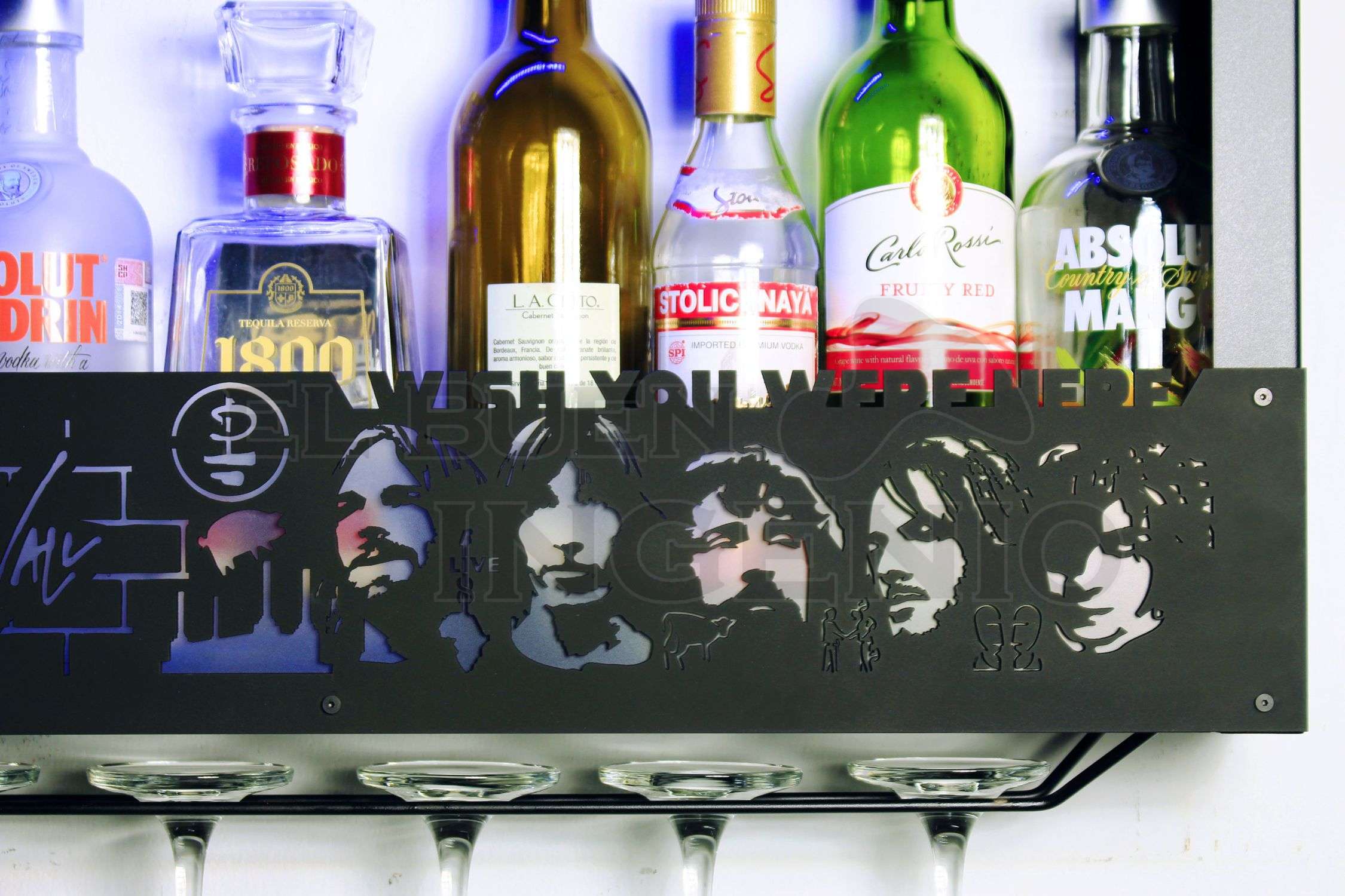 Bar Pink Floyd Cantina Cava Repisa Moderna Vino Roger Waters David Gilmour
