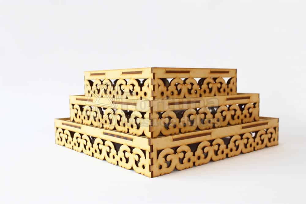 Base con estilo floral mdf.