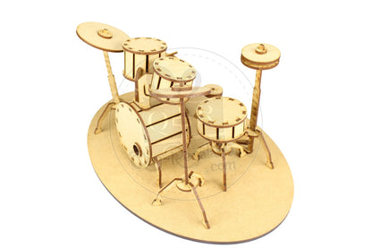 Mini Bateria Rompecabezas 3D Regalo Para Musicos