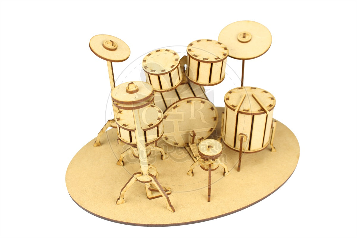 Mini Bateria Rompecabezas 3D Regalo Para Musicos