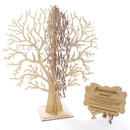 Arbol de firmas 200 corazones