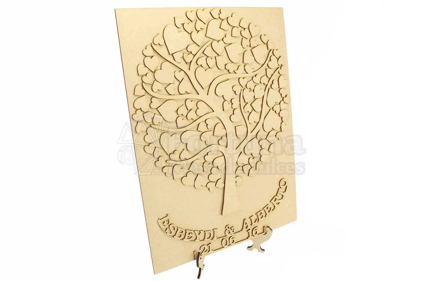 arbol de firmas madera