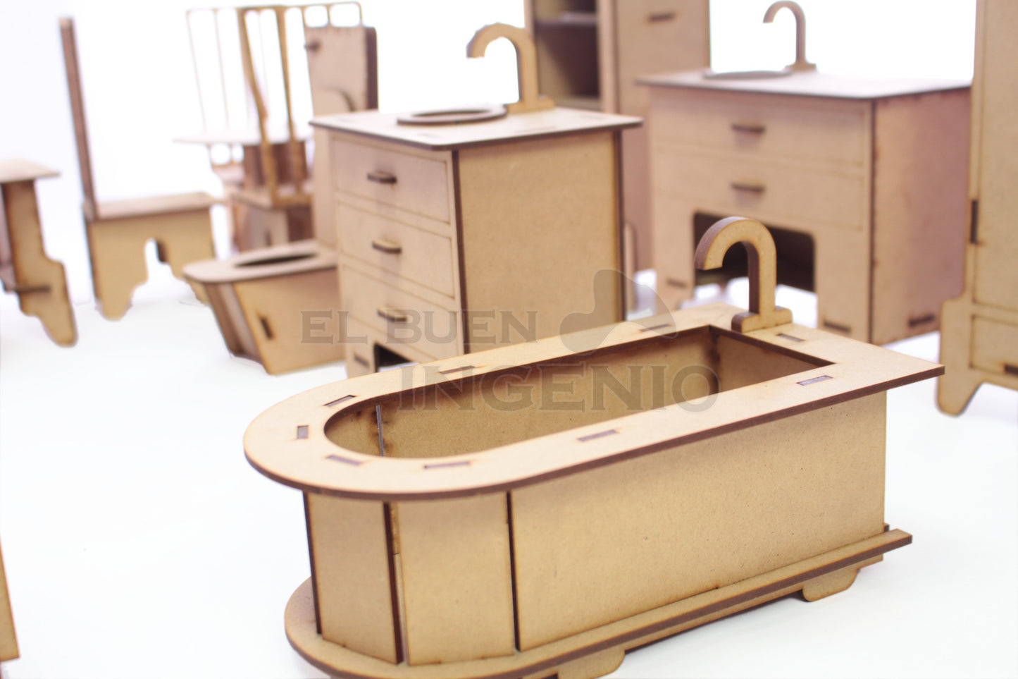 kit muebles para munecas barbies puertas abren