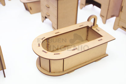 kit muebles para munecas barbies puertas abren