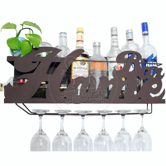 Mini Bar Cantina Moderna Repisa Vinos Regalo Novio Hombre Lc Chocolate