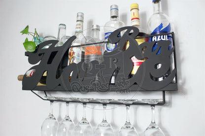 Mini Bar Cantina Moderna Repisa Vinos Regalo Novio Hombre Lc Chocolate
