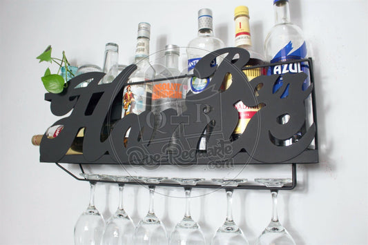 Mini Bar Cantina Moderna Repisa Vinos Regalo Novio Hombre Lc Chocolate