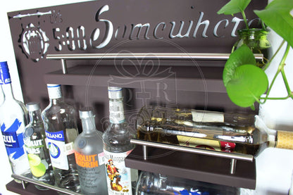 Bar Cantina Moderna Repisa Cantinera Cava De Vinos Metalica