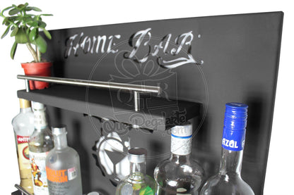 Bar Cantina Moderna Repisa Cantinera Cava De Vinos Metalica