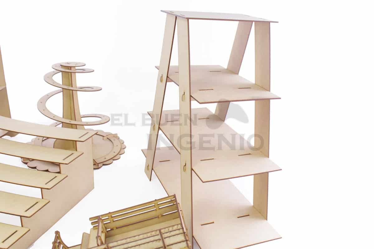 base escalera cupcakes mesa dulces