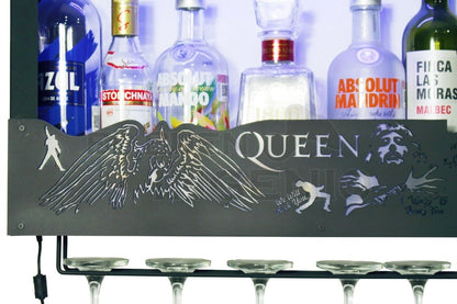 Cantina Queen Cava Moderna Led Freddie Mercury Porta Vinos Regalo Novio O Papa Bohemian Rhapsody Cantinera Minimalista