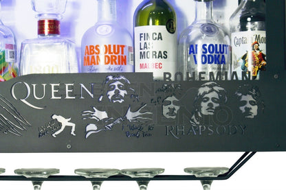 Cantina Queen Cava Moderna Led Freddie Mercury Porta Vinos Regalo Novio O Papa Bohemian Rhapsody Cantinera Minimalista