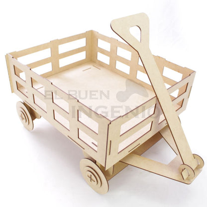 Carretilla con Canastilla para mesa de dulces