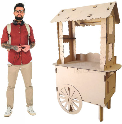 Carrito Tamaño Real Para Mesa De Dulces Carreta 2 Carro