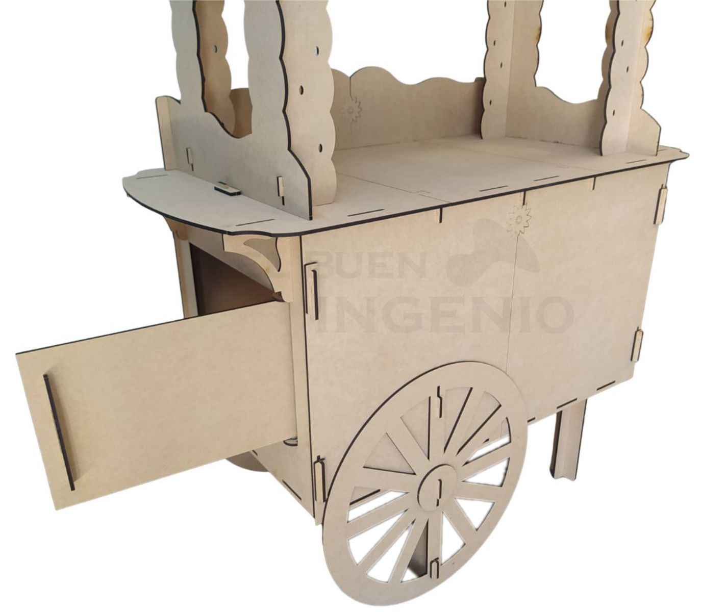 Carrito Tamaño Real Para Mesa De Dulces Carreta 2 Carro