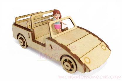 Auto para muñecas Polly Pocket o similares