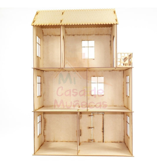 Casa de munecas Polly corazones sin muebles