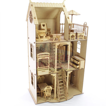 casa de barbie 3 pisos