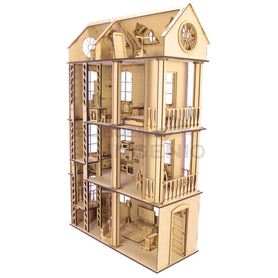 Madera Casitas De Juguete Pequeñas Victoriana Casa De Muñecas