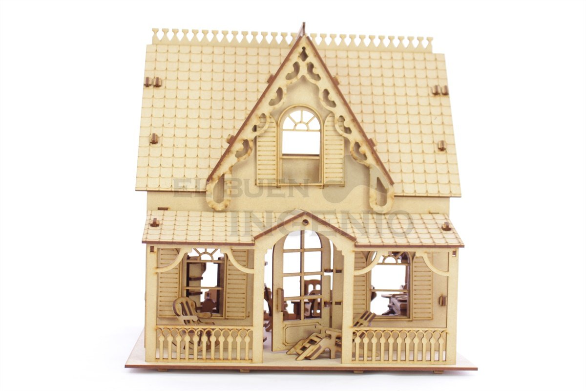 casa de muñecas de madera