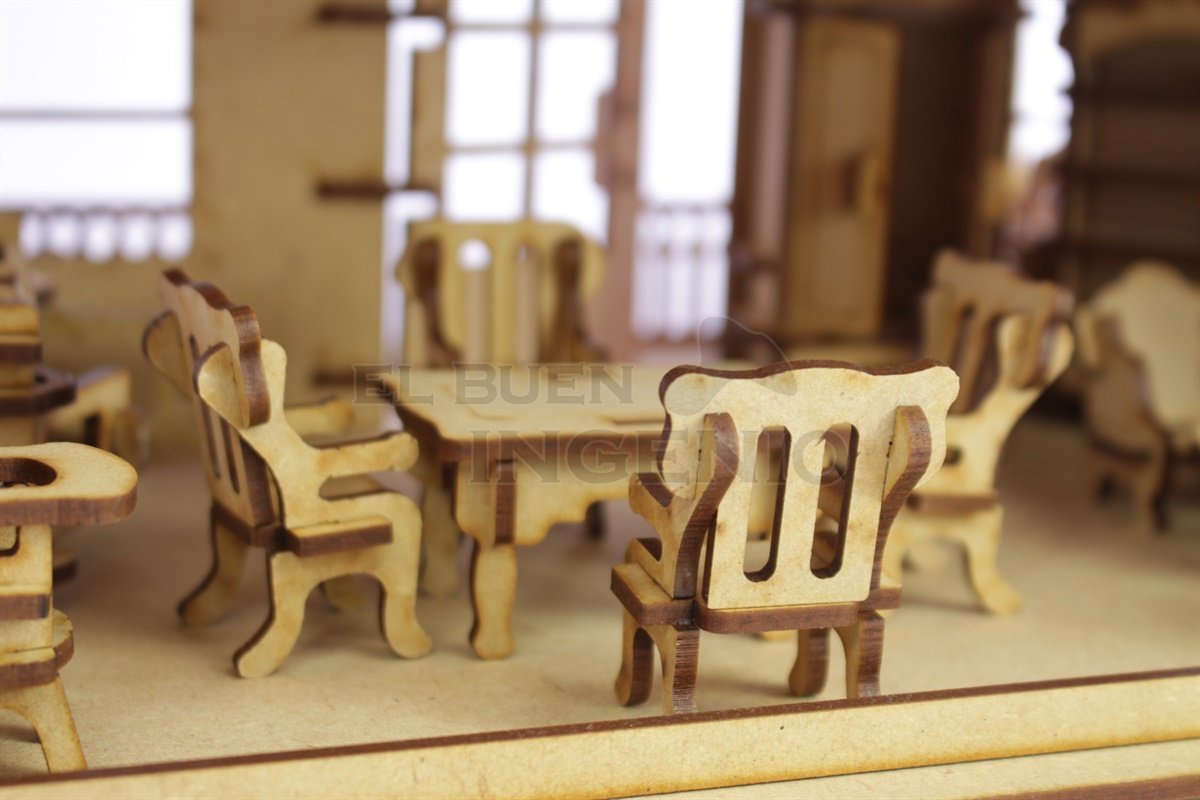 comedor para muñecas polly