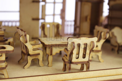 comedor para muñecas polly