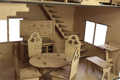 Casa de Barbie Moderna con muebles incluidos