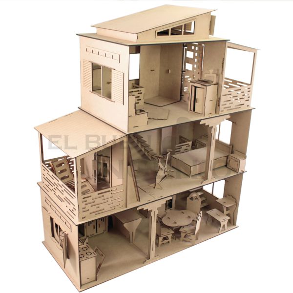 Barbie Casa De Muñecas En Mdf Muebles Casas De Barbie De Madera