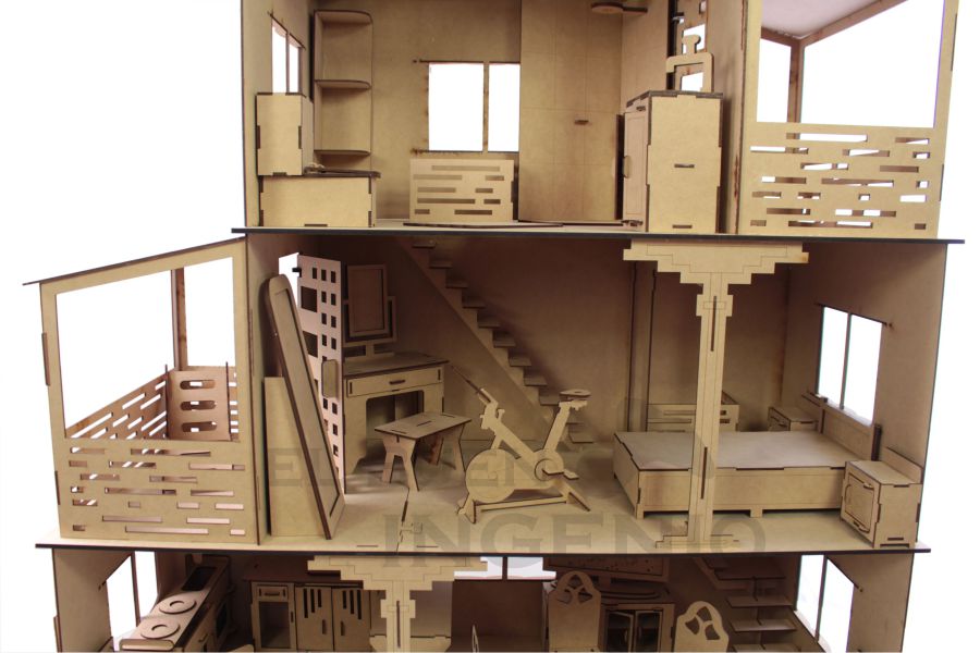 Casa de Barbie Moderna con muebles incluidos