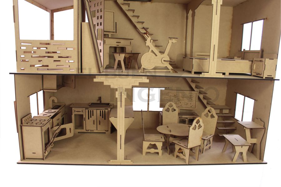 Casa de Barbie Moderna con muebles incluidos