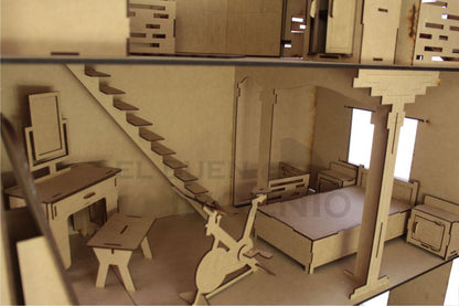 Casa de Barbie Moderna con muebles incluidos