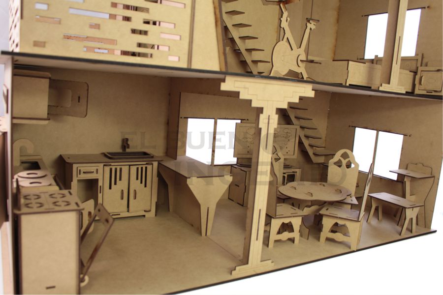 Casa de Barbie Moderna con muebles incluidos
